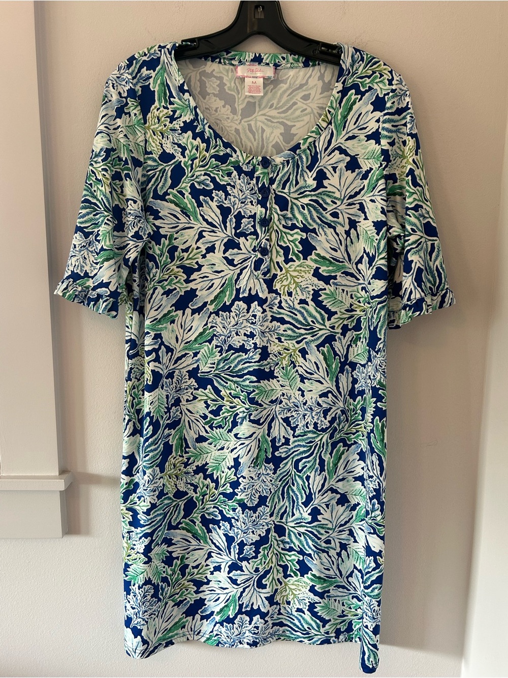 Stella Parker Women’s UPF Henley Nexk Button Up Dress Women’s Size Medium